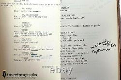 Paris Themmen's 1971 Willy Wonka Actual Movie Used Script for Mike TV COA Prop