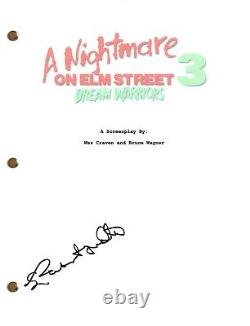Patricia Arquette Signed A Nightmare on Elm Street 3 Movie Script Horror COA