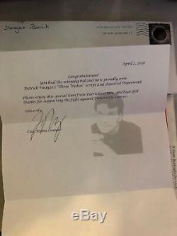 Patrick Swayze personal Scripts of his movie 3 Wishes (Came from Swayze estate)