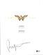 Patty Jenkins Signed Autographed Wonder Woman Movie Script Beckett Bas Coa