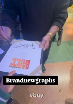 Paul Schrader Signed Raging Bull Movie Script Cover with Exact Video Proof COA