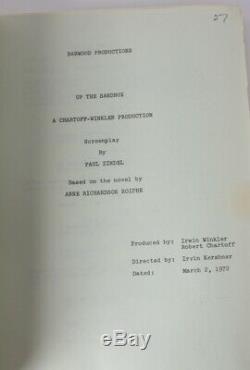 Paul Zindel, Manuscript Screenplay film UP THE SANDBOX Barbara Streisand 1972