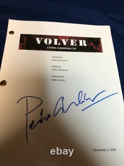 Pedro Almodovar Signed Autographed Volver Full Movie Script Proof Rare