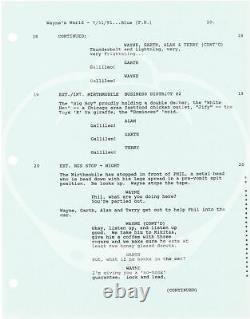 Penelope Spheeris WAYNE'S WORLD Original screenplay for the 1992 film #150368