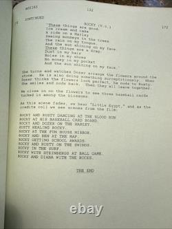 Peter Bogdanovich MASK Original script for the 1985 film- Production Used