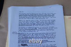 Peter Hyams The Hunter Movie Script 1st & 2nd Draft with Notes Steve McQueen