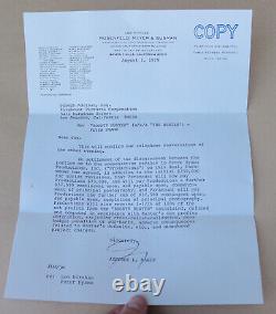 Peter Hyams The Hunter Movie Script 1st Draft & Contract Paper Steve McQueen