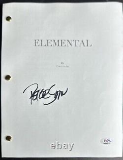 Peter Sohn Signed Elemental Full Movie Script PSA AN43679