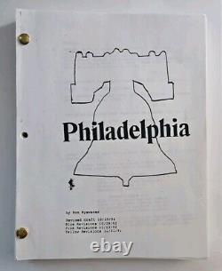 Philadelphia Movie Script Revised Production Company Xerox 12/1/92 Tom Hanks