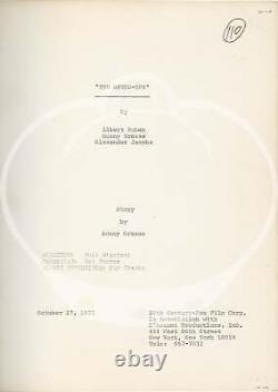 Philip D'Antoni SEVEN-UPS Original screenplay for the 1973 film #153621