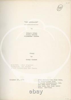Philip D'Antoni SEVEN-UPS Original screenplay for the 1973 film script #153621