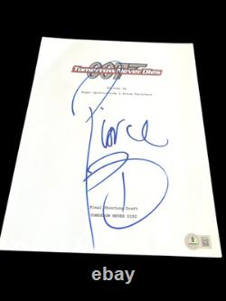 Pierce Brosnan Signed Autograph Movie Script Tomorrow Never Dies Beckett Bas