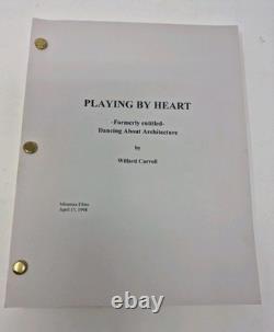 Playing By Heart Movie Angelina Jolie Jon Stewart Screenplay/Script 1998