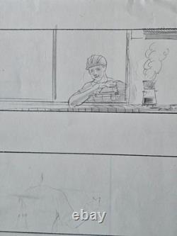 Poltergeist Storyboard Movie Carl Aldana Production Original Art 3 Pages