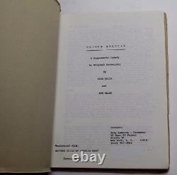 Prince Dracula Unproduced Movie Script, Rare Vampire Film from Batman Producer