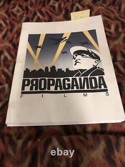 Propaganda Films Just Looking Film Script By Tyler Bensinger Vintage Defunct VG