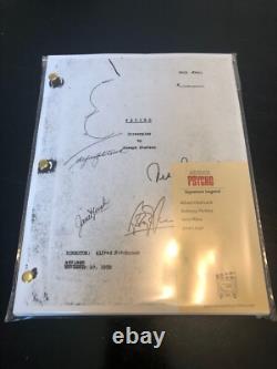 Psycho Movie Script 1960 Alfred Hitchcock, Anthony Perkins Autographs 138 Pages