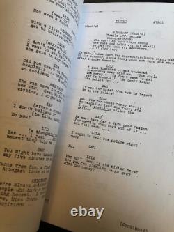 Psycho Movie Script 1960 Alfred Hitchcock, Anthony Perkins Autographs 138 Pages