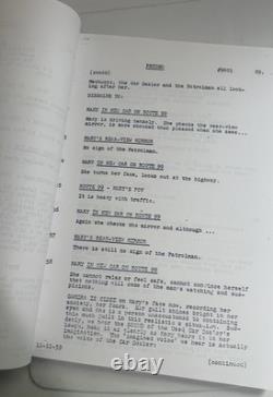 Psycho Movie Script Screenplay Copy Not Official Film Used