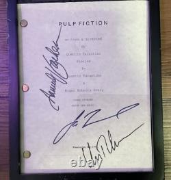 Pulp Fiction Authentic Signed Movie Script w Glass Case Frame & COA Mint