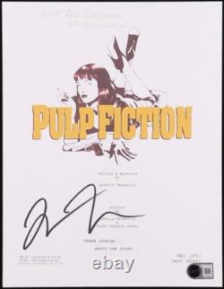 Pulp Fiction Movie Script Cover Page Signed By Quentin Tarantino Beckett COA