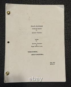 Pulp Fiction Quentin Tarantino & Roger Avery Movie Script Last Draft May 1993