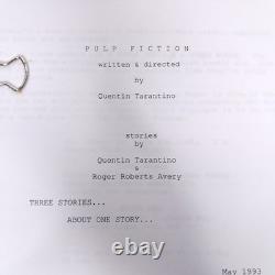 Pulp Fiction Quentin Tarantino & Roger Avery Movie Script Last Draft May 1993