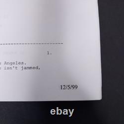 Pulp Fiction Quentin Tarantino & Roger Avery Movie Script Last Draft May 1993