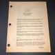 Quebec 1951 Original Movie Script Alan Le May / Don Haggerty Marked Lines Coa