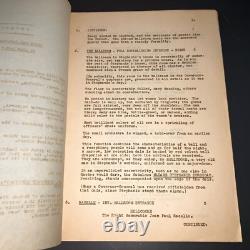 QUEBEC 1951 Original Movie Script Alan Le May / Don Haggerty Marked Lines COA