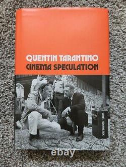 QUENTIN TARANTINO Signed Cinema Speculation 1st EDITION! RARE! AUTHENIC