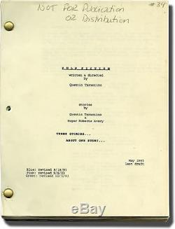 Quentin Tarantino PULP FICTION Original screenplay for the 1994 film #144423