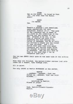 Quentin Tarantino PULP FICTION Original screenplay for the 1994 film #144423