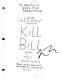 Quentin Tarantino Signed Autograph Kill Bill Full Movie Script Uma Thurman