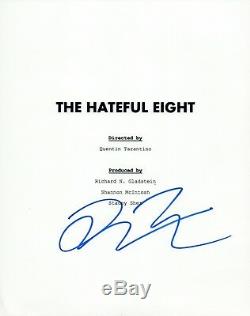 Quentin Tarantino Signed Autographed THE HATEFUL EIGHT Full Movie Script COA VD