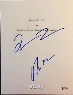 Quentin Tarantino Uma Thurman Signed Autograph Pulp Fiction Movie Script Bas