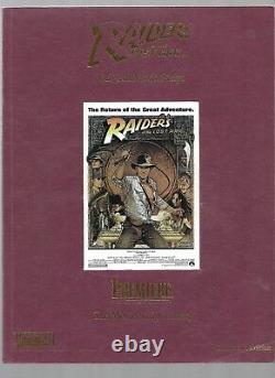 RAIDERS of The LOST ARK Original Movie Script Collector's Edition RARE