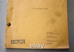 RARE 1954 The Blackboard Jungle Martha Wentworth's Original Movie Script MGM