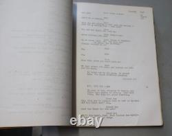 RARE 1954 The Blackboard Jungle Martha Wentworth's Original Movie Script MGM
