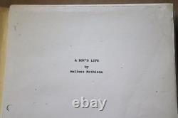 RARE 1981 A BOY'S LIFE MELISSA MATHISON ET PROPRIETARY MOVIE SCRIPT with NOTES
