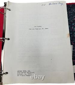 RARE 1990 Ski Patrol Movie Script From Barbara Page Estate Personal Notes