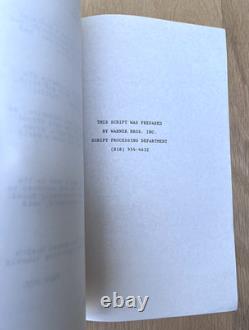 RARE 1990 The Crowded Room Movie Original Script Tof Graff James Cameron Project