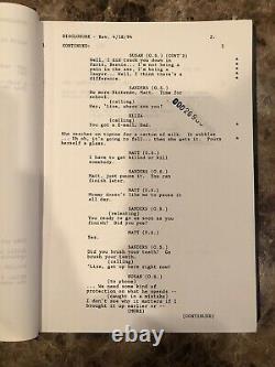 RARE 1994 Disclosure Original Movie Script Donald Sutherland's Personal Script