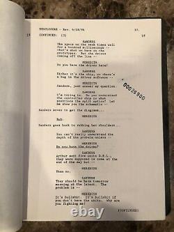 RARE 1994 Disclosure Original Movie Script Donald Sutherland's Personal Script