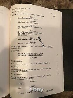 RARE 1994 Disclosure Original Movie Script Donald Sutherland's Personal Script