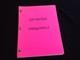 Rare Dragonfly Ed Arter Script 2000 Original Movie Script