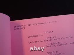 RARE DRAGONFLY ED ARTER SCRIPT 2000 ORIGINAL Movie Script