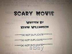 RARE Early Original SCREAM Movie Script- Original Name Scary Movie Wes Craven