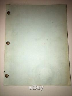 RARE Early Original SCREAM Movie Script- Original Name Scary Movie Wes Craven