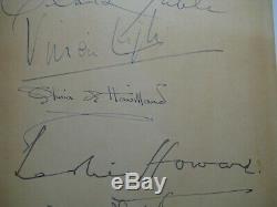 RARE GONE THE WIND BOOK-1938 With6 ORIGINAL AUTOGRAPHS AT THE MOVIE PREMIER 1939